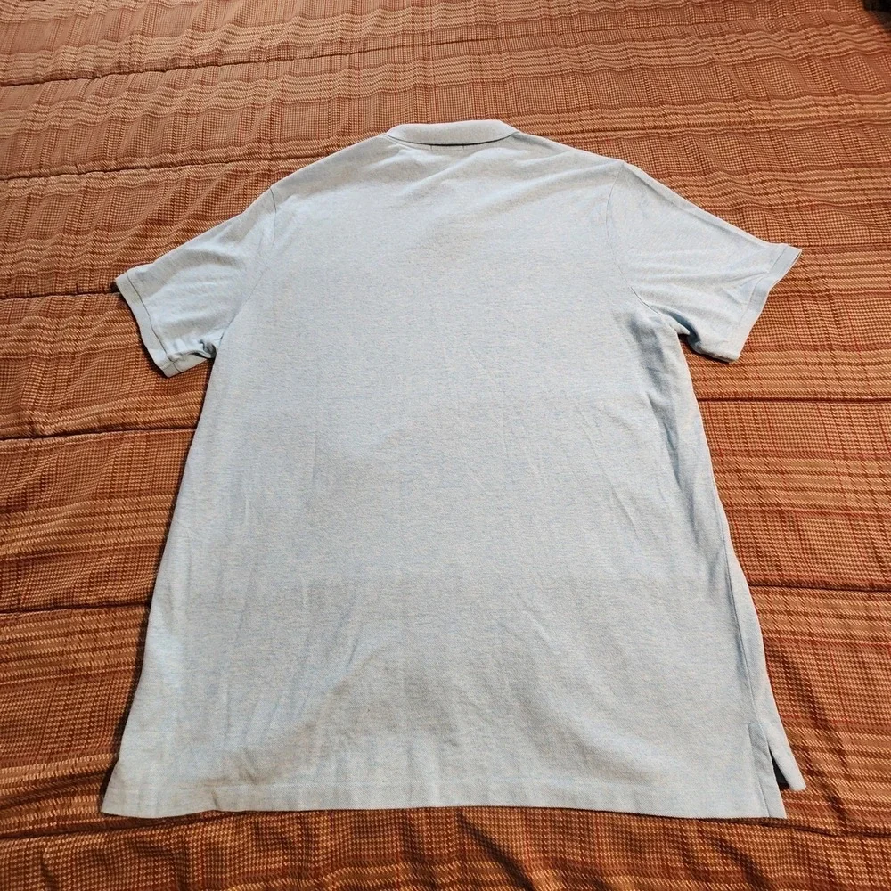 Polo Ralph Lauren Men's XXL Blue Heather Classic Fit Mesh Polo Short Sleeve Logo